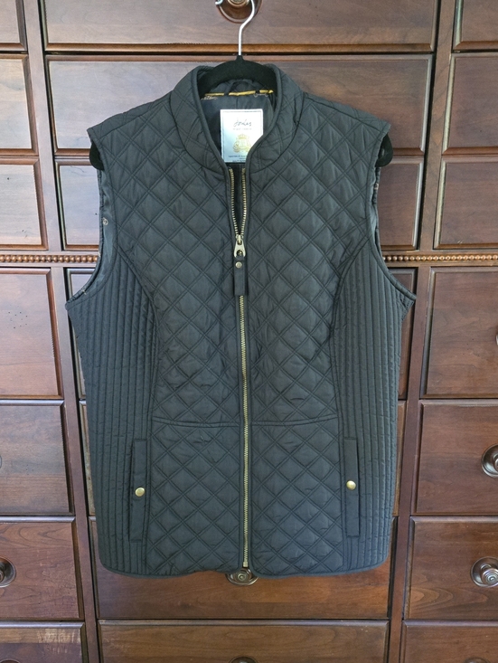 Joules Jackets & Blazers - Joules Women's Quilted Sleeveless Vest Jacket - Black. Like new!  Size 18